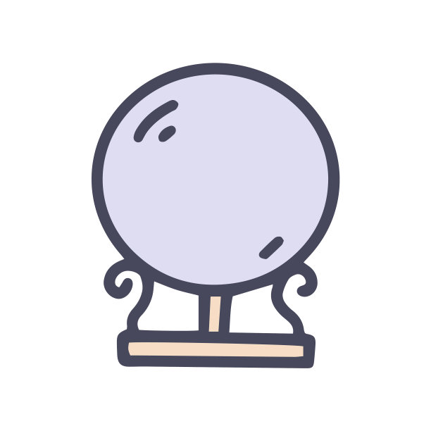 水晶球颜色涂鸦简单的图标图片下载