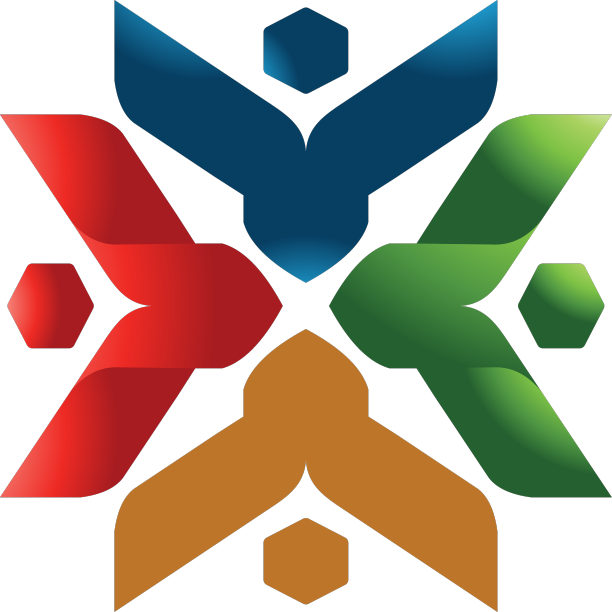 彩色社区logo模板图片下载