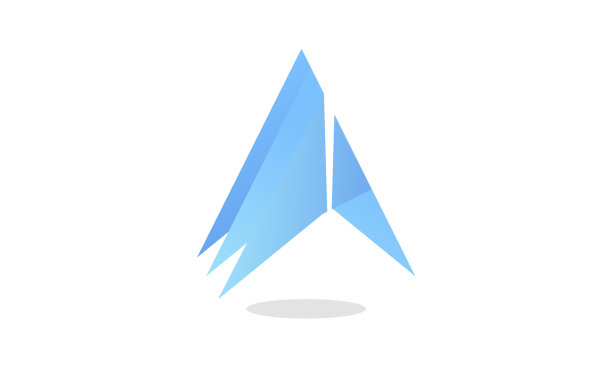 公司向上箭头图形logo设计图片下载