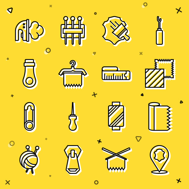 设置线皮革纺织面料衣架图片下载