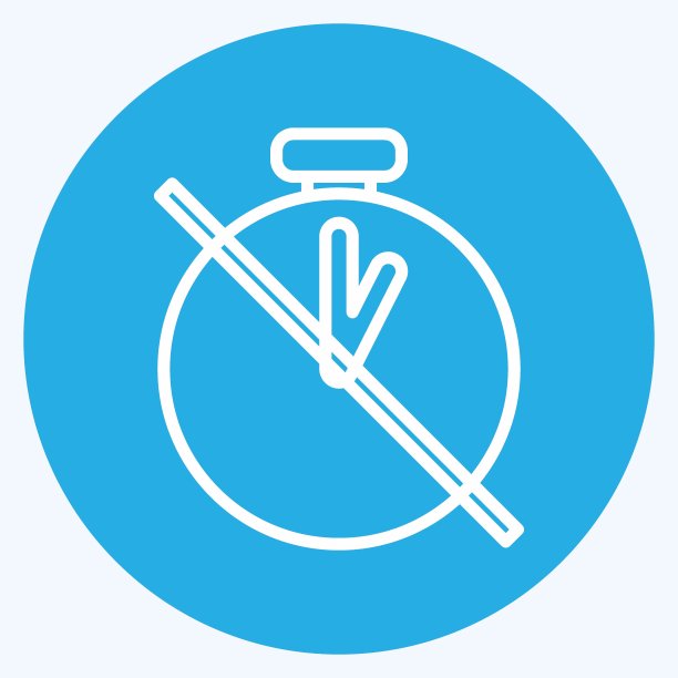 图标计时器。适用于照片编辑符号。蓝眼睛的风格。简单的设计可编辑。设计模板向量。简单的符号说明图片下载