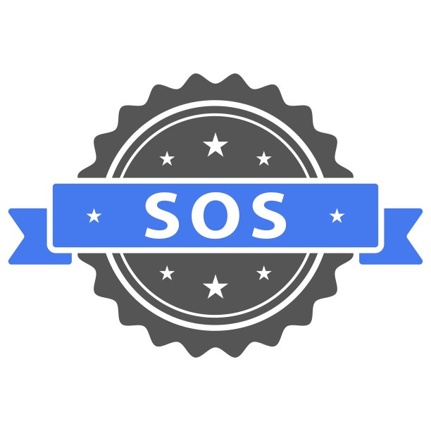 SOS印章矢量图图片下载
