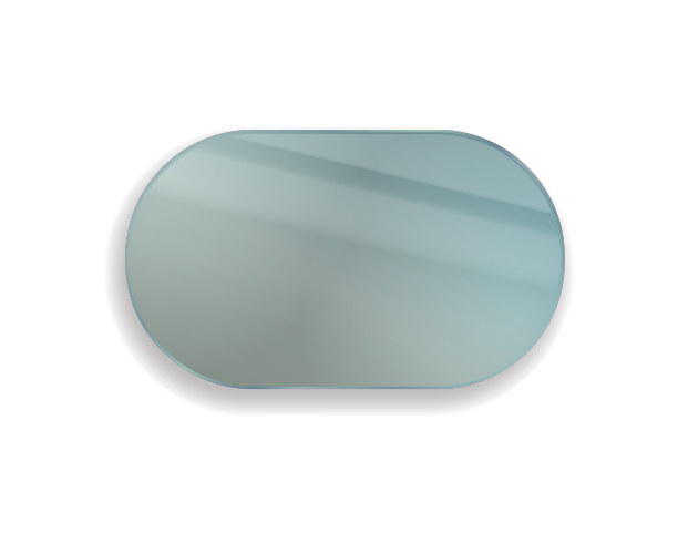 现实的宽镜子浴室椭圆形图片下载