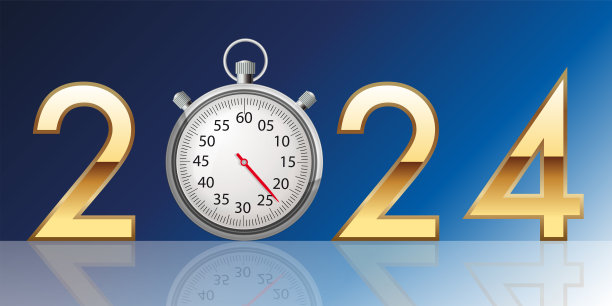 2024年主题表演用秒表符号。图片下载