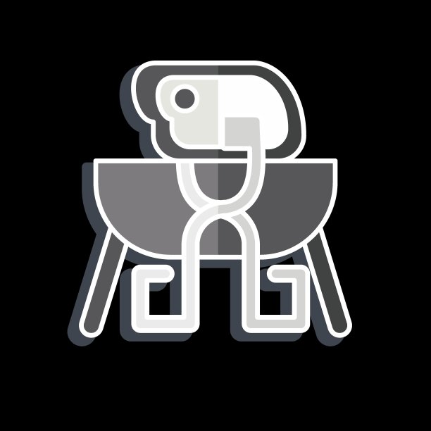 图标钳。与露营符号有关。光滑的风格。简单的设计可编辑。简单的说明图片下载