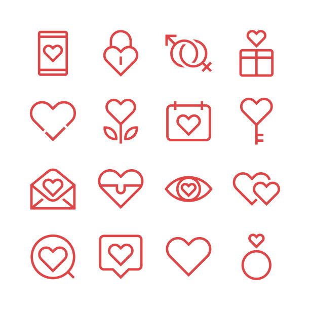 爱与情人节图标图片下载