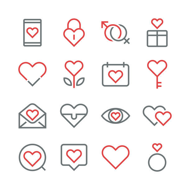 爱与情人节图标图片下载