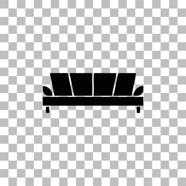 沙发图标平图片下载