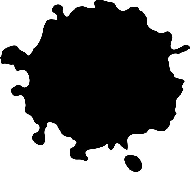 黑色墨水点设置纹理油漆点图片下载