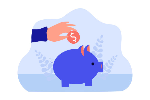 在储钱罐上方手持带有美元标志的金币图片下载