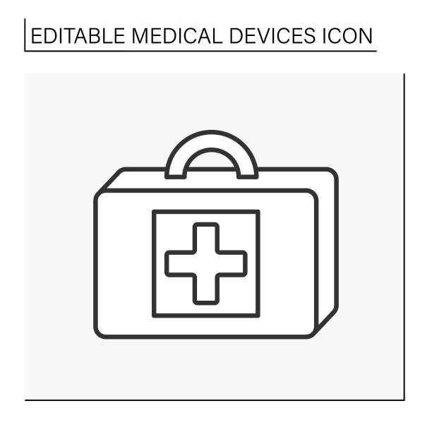 医疗箱线性图标图片下载