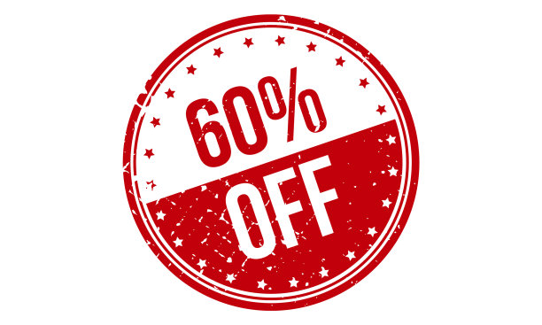 橡皮图章60折红橡皮垃圾60折图片下载