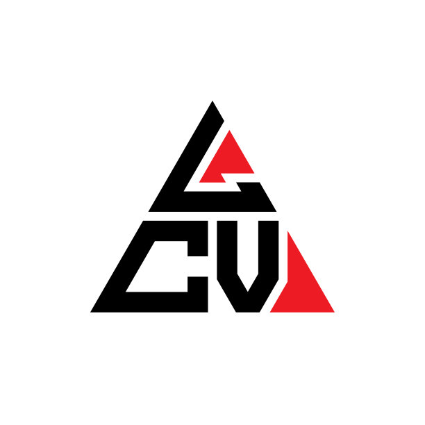 LCV三角形字母标志设计图片下载
