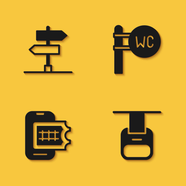 设置道路交通标志缆车网上售票图片下载