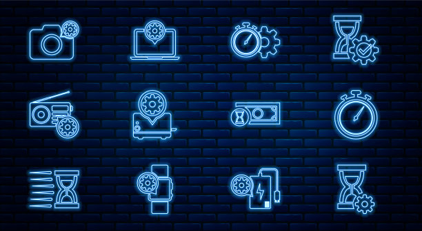 设定线沙漏设定秒表时间图片下载