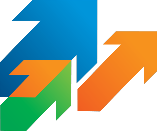 彩色箭头Logo模板设计图片下载