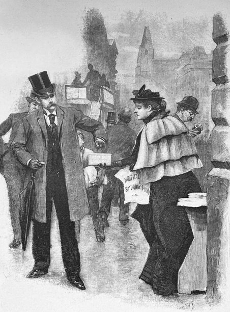 伦敦街头的慈善募捐图片下载