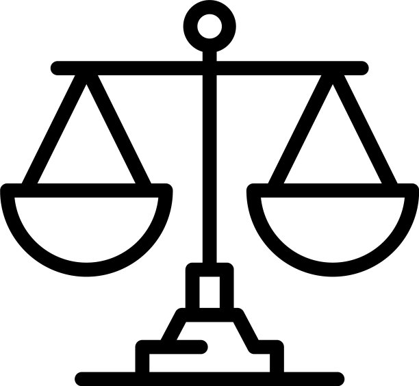 天平正义图标轮廓样式图片下载