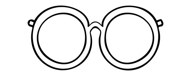 玻璃圆孤立矢量简单框架形状手绘图片下载