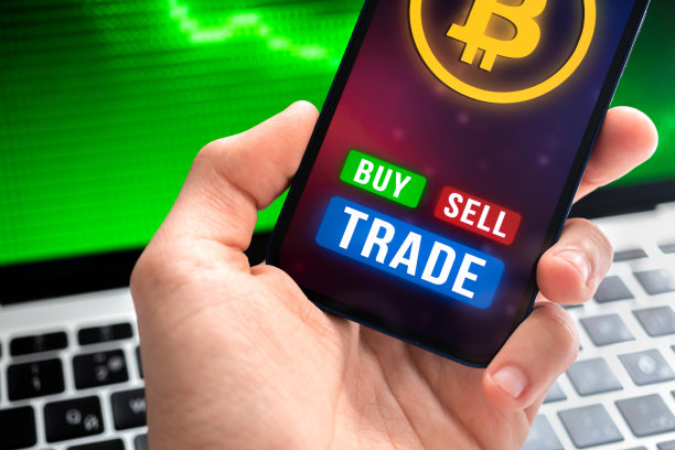 比特币新虚拟货币概念和绿色图表背景上的金融增长概念，商业照片图片下载