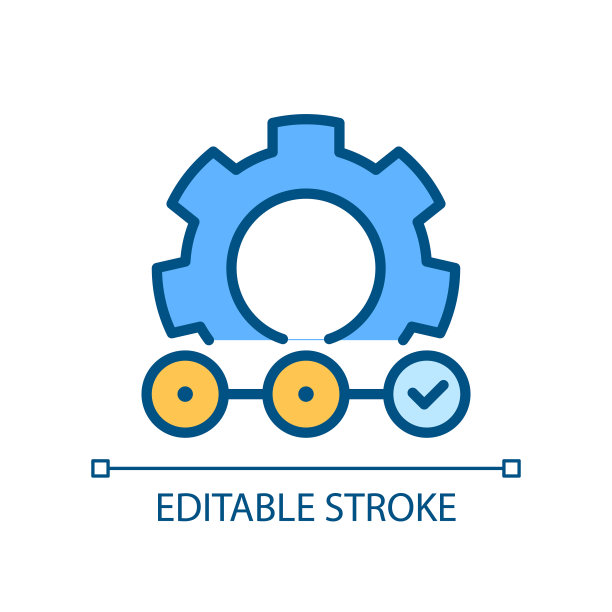 供应链像素完美的RGB彩色图标图片下载