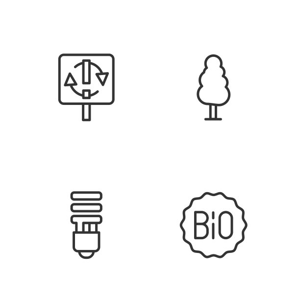 线形图标banner：生物LED灯泡回收图片下载