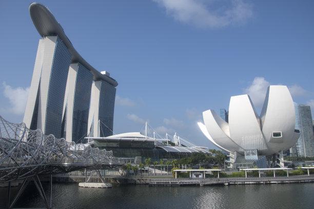 新加坡滨海湾金沙及艺术科学博物馆图片下载