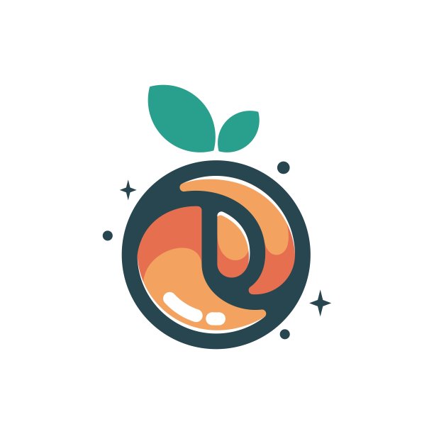 矢量插图橙色简单的吉祥物风格图片下载