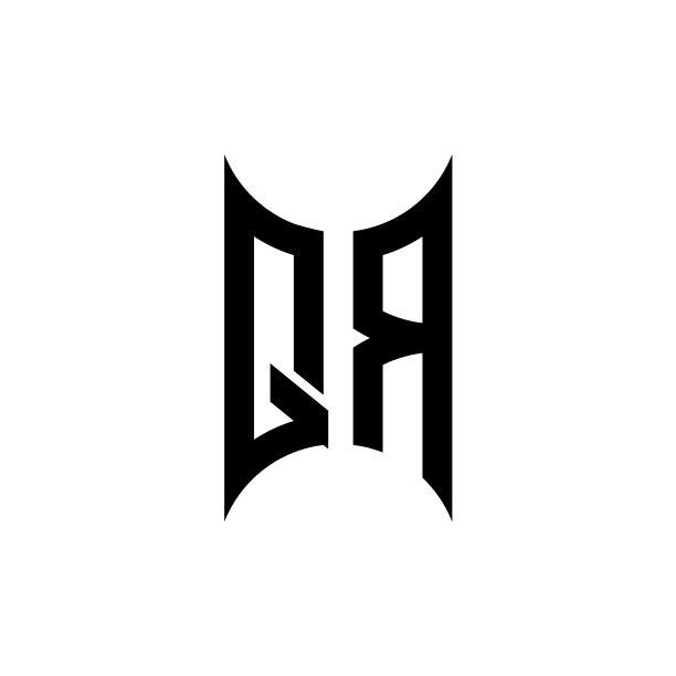 二维码标志字母组合设计模板图片下载