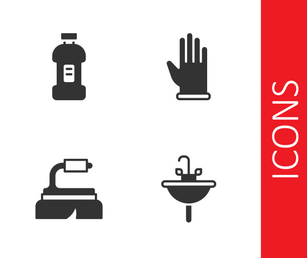 洗脸盆瓶设置洗涤剂刷图片下载