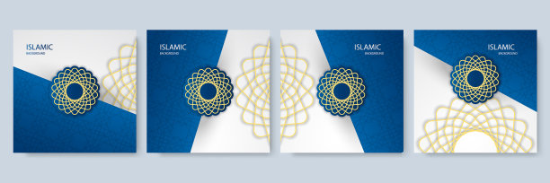 伊斯兰抽象背景豪华曼荼罗与图片下载