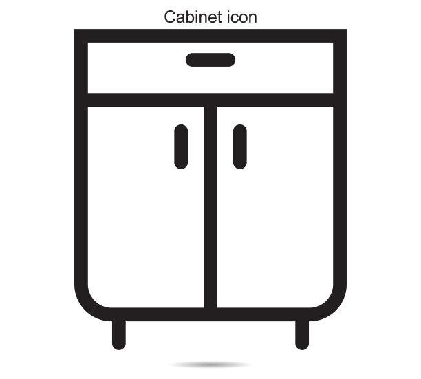 机柜图标矢量插图的背景图形图片下载