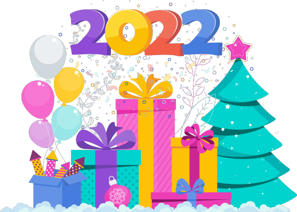 2022贺卡巨型礼盒圣诞树图片下载