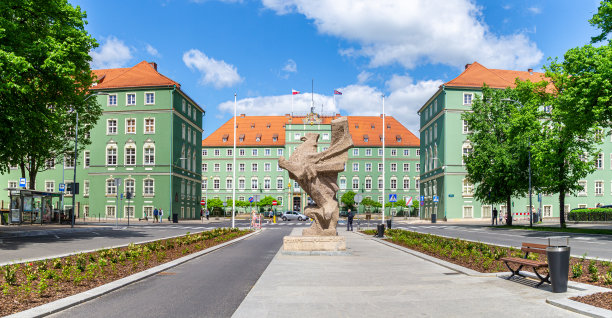 什切青市乌尔扎德大楼的市政厅图片下载