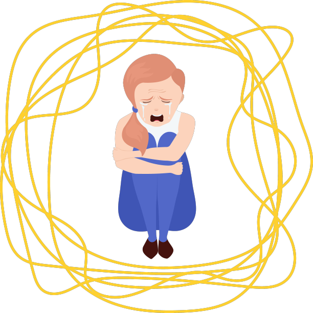 哭不开心的女人感到焦虑和沮丧图片下载