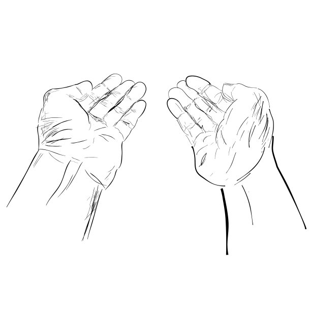 准备接受或给予的粗略手势图片下载