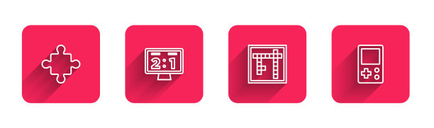 设定线拼图玩具运动机械片图片下载