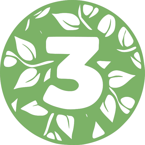 数字3自然手绘字形图标3图片下载