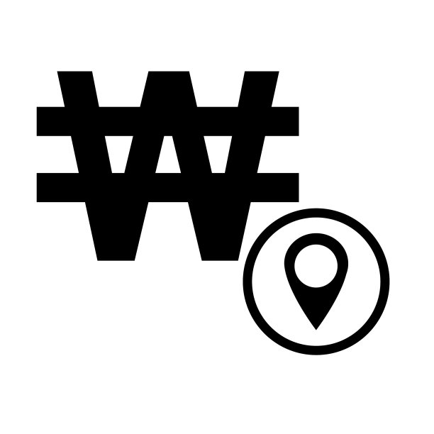 韩元是韩国的标志性货币，韩元财政现金图片下载