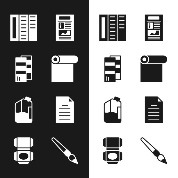 套色纸卷宣传册新闻图片下载