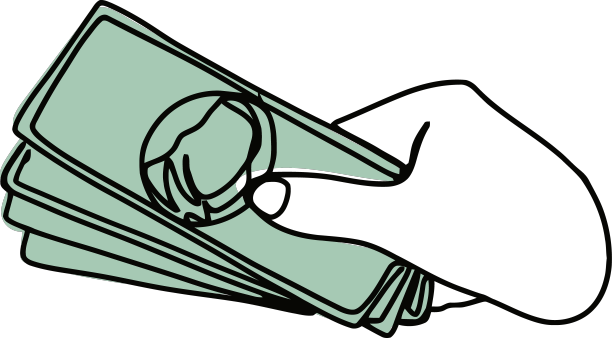 连续提取手中的货币美元图片下载