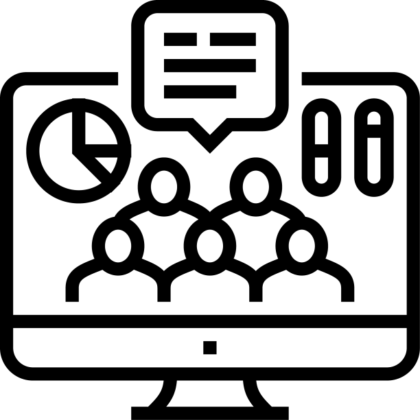社交互动线性图标图片下载