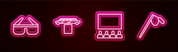 集线3d电影眼镜豪华轿车和图片下载