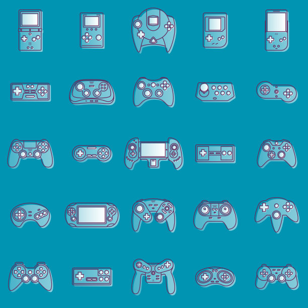 电子游戏图标套装图片下载