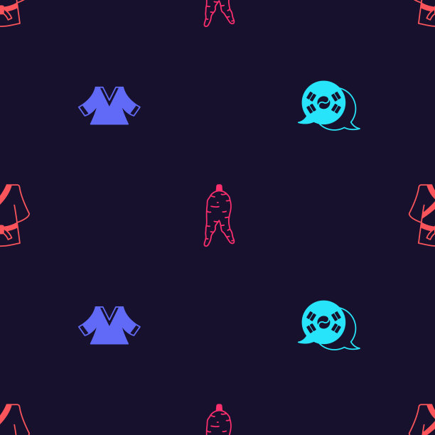 立韩国国旗和服人参根上图片下载