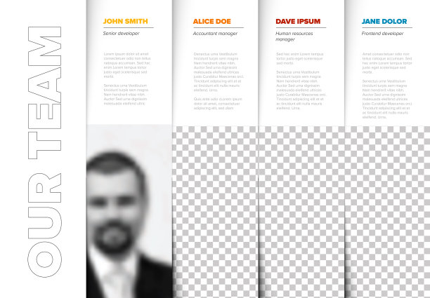 满足我们公司团队现代展示模板图片下载