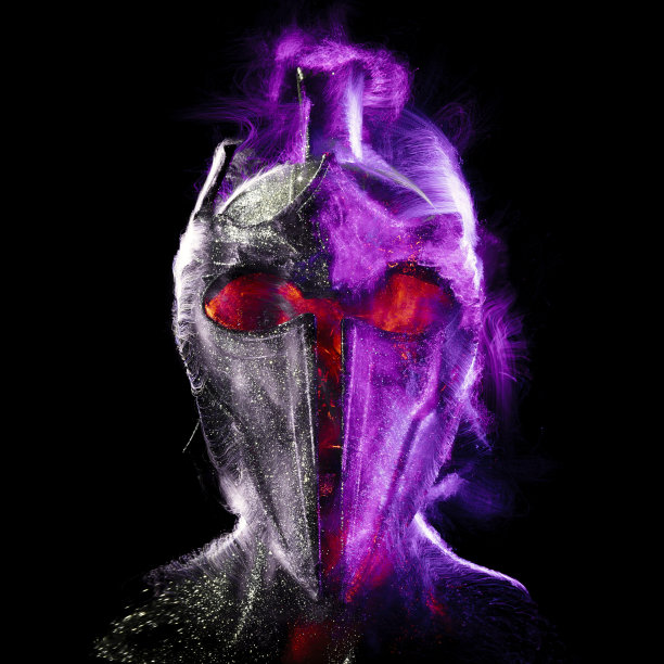 光绘照片，未来的勇士，音乐专辑封面，抽象剪影图片下载