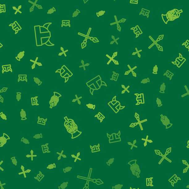 线条风维京人角盔中世纪铁图片下载
