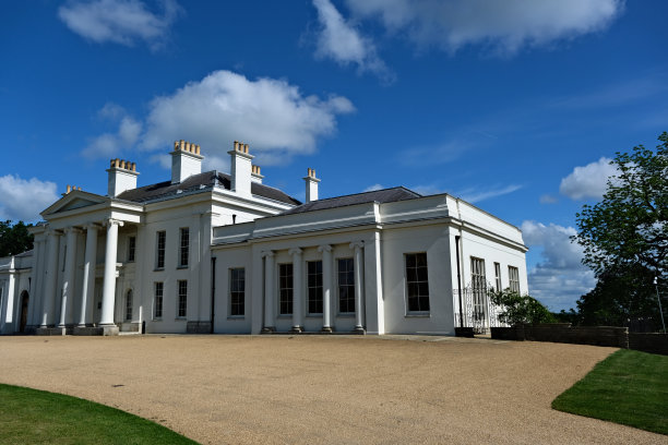 公共Hylands公园与格鲁吉亚，摄政时期的别墅，公馆或庄严的房子，埃塞克斯图片下载