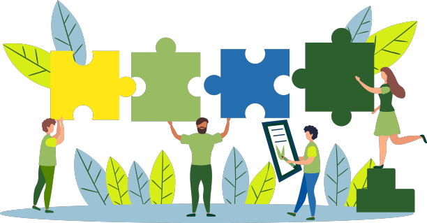 商业概念团队比喻人与人之间的联系图片下载